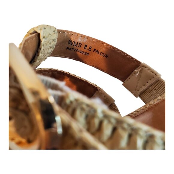 NWT DV by DOLCE VITA SZ 8.5 Women's Tan Woven Raffia Slip-on Low-heel Sandals - Picture 7 of 9